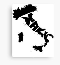 Italy Black Canvas Print