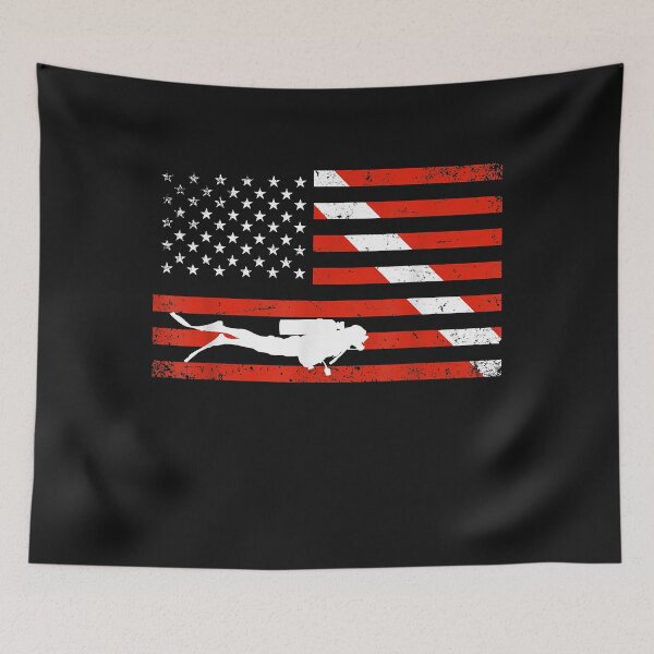 Item preview, Diver Down Dive Flag Scuba Diving American Flag designed and sold by Liefke12441.