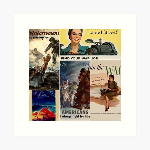 Vista previa del artículo con la obra «Cartel clásico de la Segunda Guerra Mundial Vintage # 1», diseñado y vendido por Krispsm.