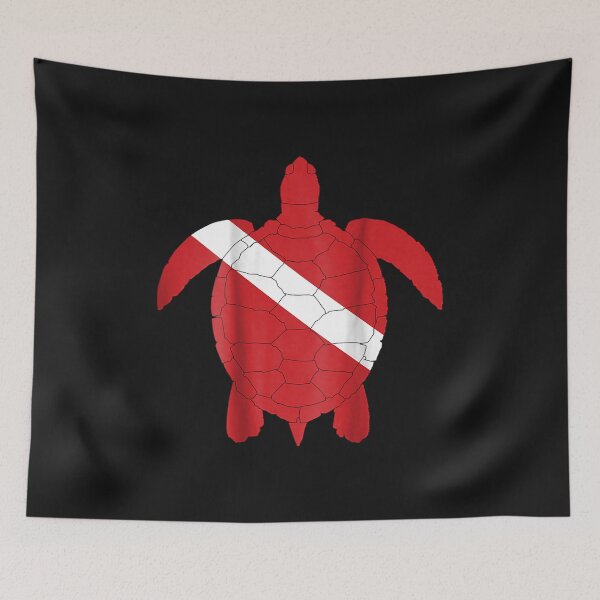 Item preview, Diver Down Dive Flag Turtle for Scuba Diving designed and sold by Liefke12441.