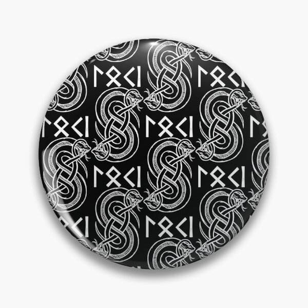 Item preview, Loki Name in Norse Runes & Snake Symbol  designed and sold by CamiloAlba.