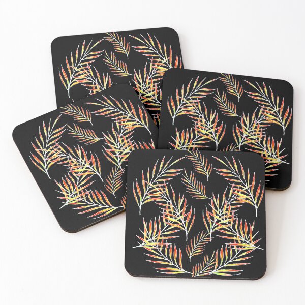 Item preview, Orange Leaves on Black designed and sold by Linda Callaghan.