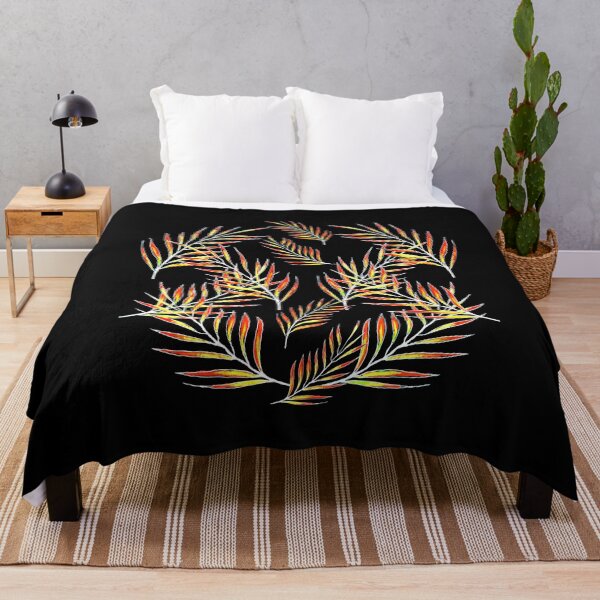 Item preview, Orange Leaves on Black designed and sold by Linda Callaghan.