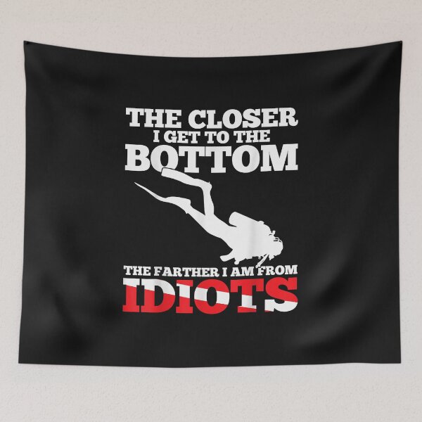 Item preview, Funny Scuba Diving Flag Dive Quote Scuba Diver Gift designed and sold by Liefke12441.