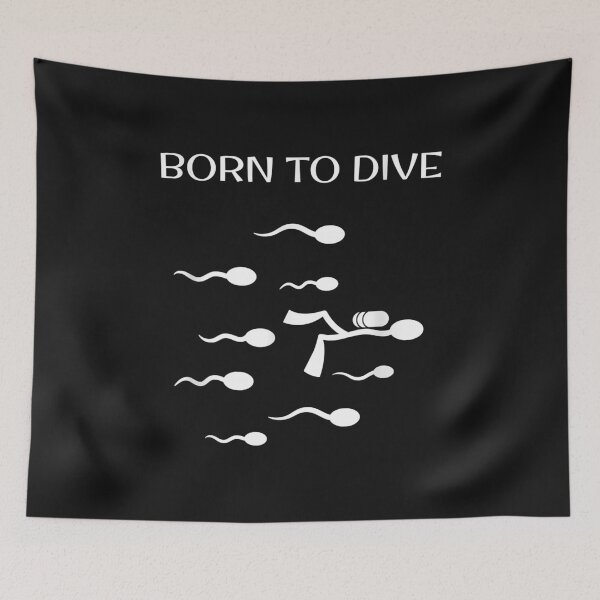 Item preview, Funny Scuba Diving Gift Freediving Deep Sea I Born To Dive designed and sold by Liefke12441.