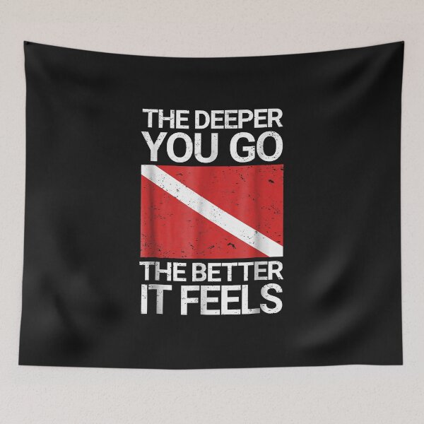 Item preview, Funny Scuba Diving with Red Dive Flag designed and sold by Liefke12441.