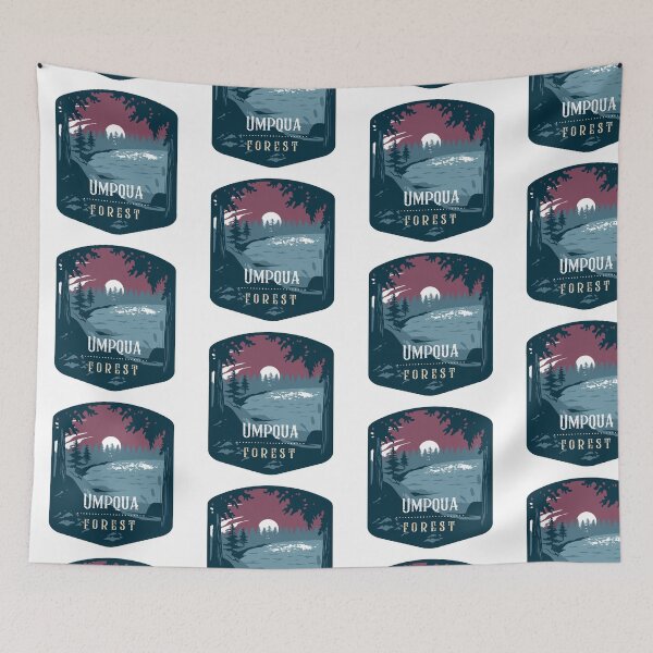 Item preview, Umpqua Forest Camping Hiking and Backpacking through National Parks, Lakes, Campfires and Outdoors designed and sold by AbsurdStore.