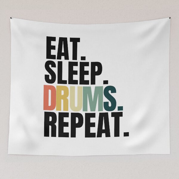 Item preview, Eat sleep drums repeat designed and sold by Xpressnme.