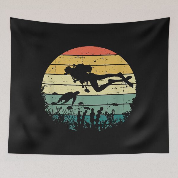 Item preview, Funny Vintage Scuba Diving Dive Diver designed and sold by Liefke12441.