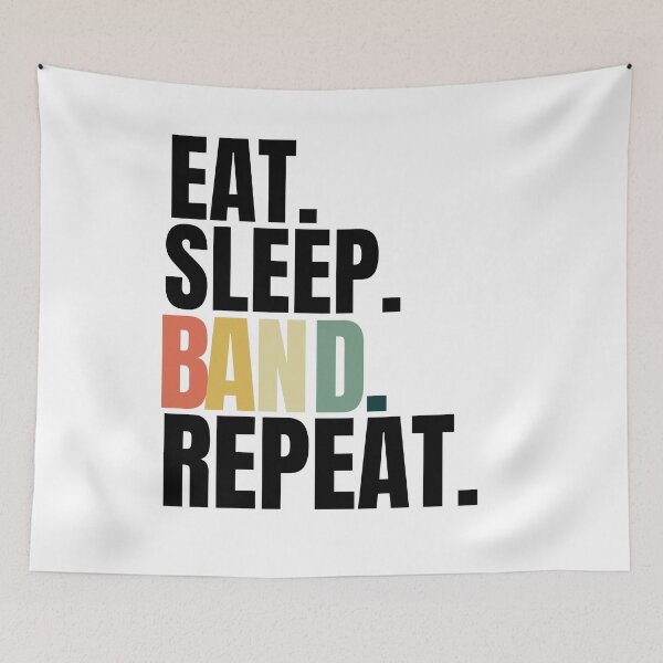 Item preview, Eat sleep band repeat designed and sold by Xpressnme.