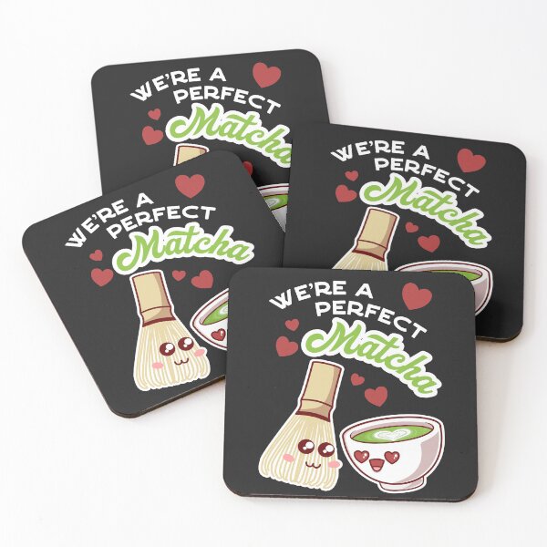 Item preview, We're a Perfect Matcha Match Cute Kawaii designed and sold by MeowsAndMakes.