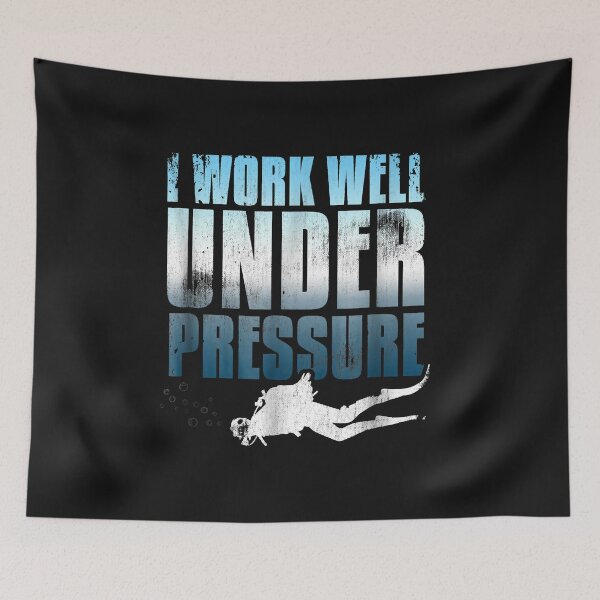 Item preview, I Work Well Under Pressure Scuba Diving Shirt designed and sold by Liefke12441.
