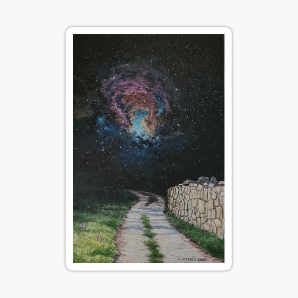 Cosmic path Sticker