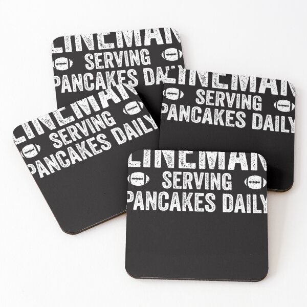 Item preview, Football Lineman Serving Pancakes Daily designed and sold by sudolego.
