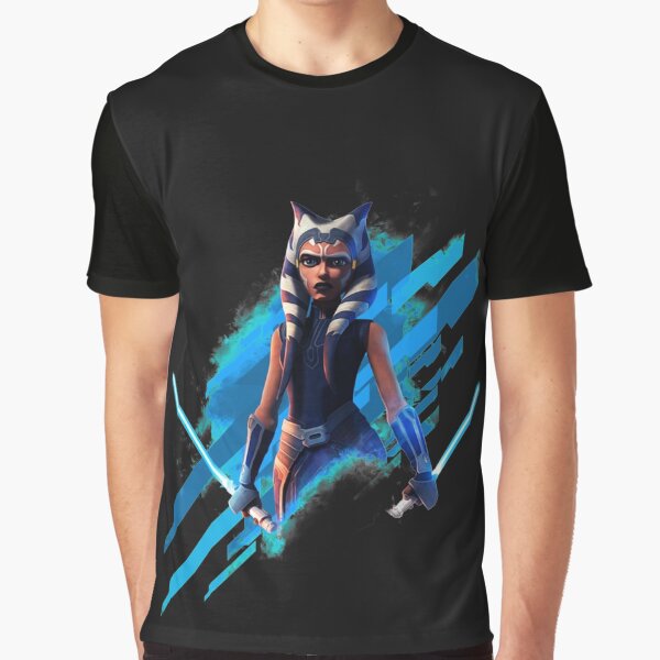 Vista previa del artículo con la obra «Ahsoka Tano entallado con cuello en V», diseñado y vendido por Hey183.
