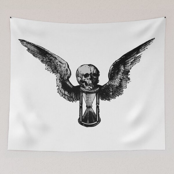 Item preview, Creepy Hourglass Winged Time Flies designed and sold by 9shirts.