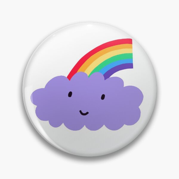 Item preview, cute rainbow cloud smiley face illustration designed and sold by Mia Page.