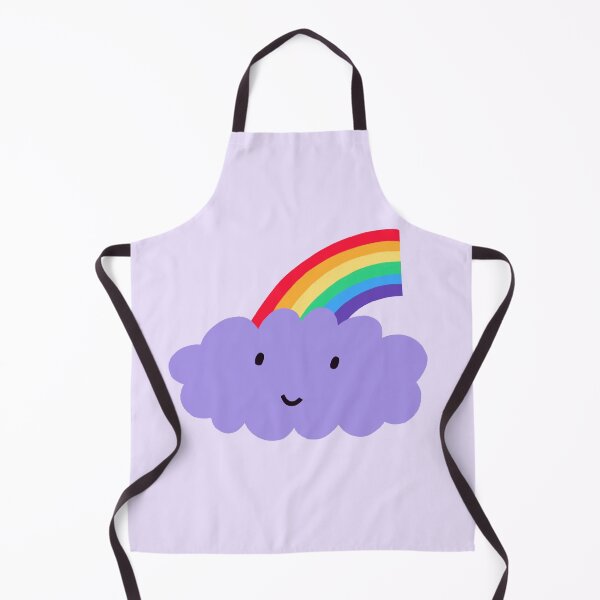 Item preview, cute rainbow cloud smiley face illustration designed and sold by Mia Page.