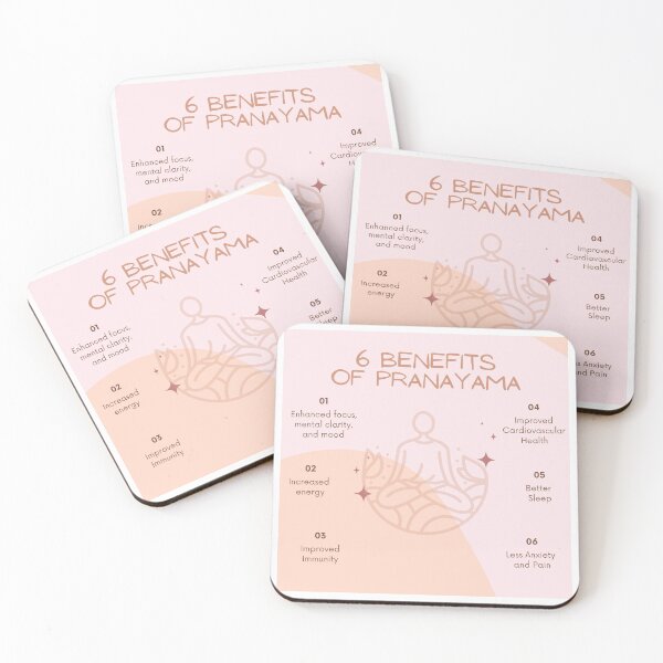 Item preview, 6 Benefits of Pranayama designed and sold by WildVeda.