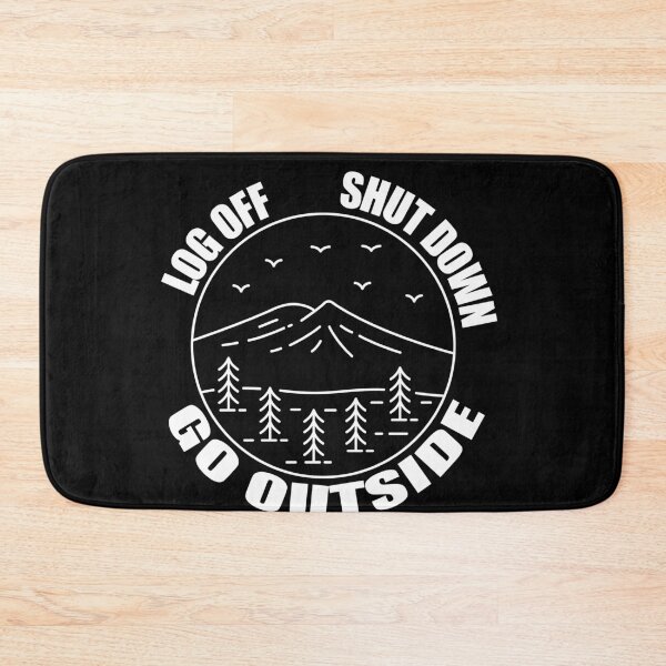 Item preview, Log Off Shut Down Go Outside Funny Hiking Camping designed and sold by RoguePixel.