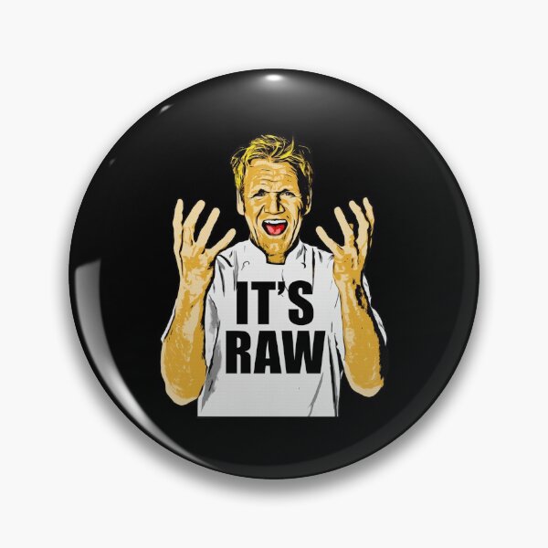 Item preview, Gordon Ramsay It's Raw for Men Women Full Size. for Man for Women Handmade gray designed and sold by Jeffrey King.