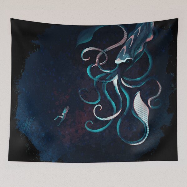 Item preview, Bioluminescent Squid  designed and sold by Hallowed-Forge.