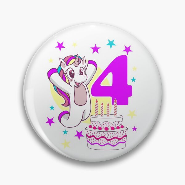 Item preview, Copy of unicorn 4 years old candles birthday gift designed and sold by Jelisandie.