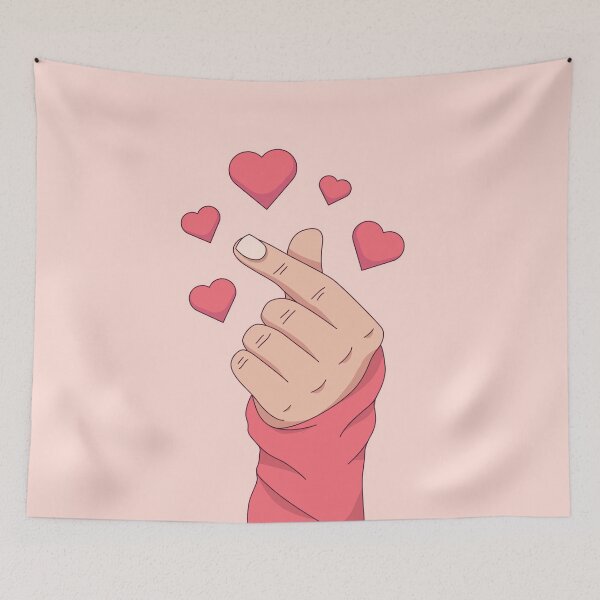 Item preview, Hand Drawn Finger Heart designed and sold by Peekonet.