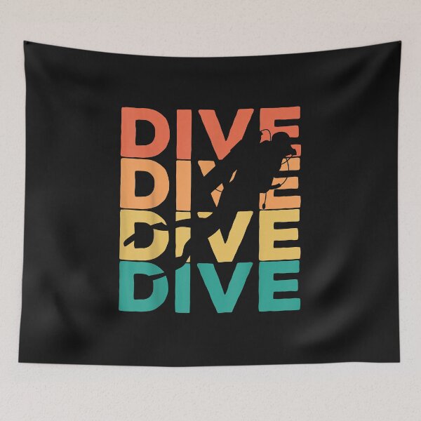 Item preview, Retro Vintage Diving Gift For Scuba Divers designed and sold by Liefke12441.