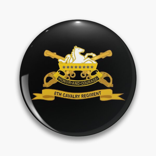Item preview, Army  - 8th Cavalry Regiment w Br - Ribbon designed and sold by Military Insignia Products.