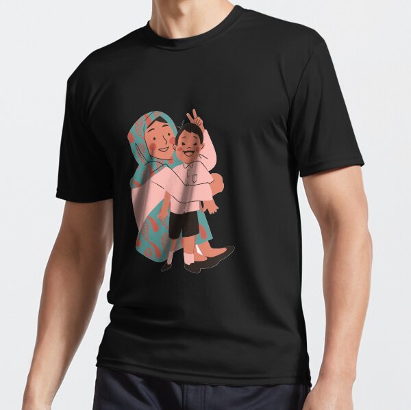 Cutest Mother and Kid Happy, Mom and Son Active T-Shirt