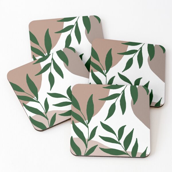 Item preview, "abstract bohemian leaves illustration" designed and sold by tudoo.