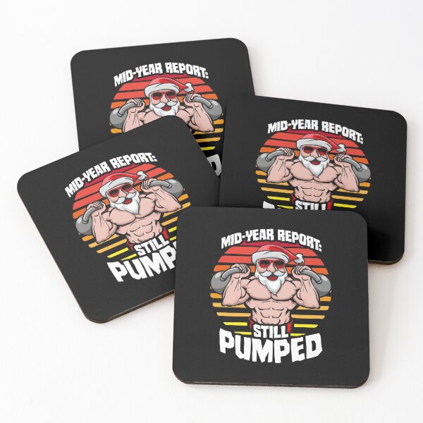 Item preview, Mid-Year Report Still Pumped Santa Kettlebell Gym Workout designed and sold by GrandeDuc.