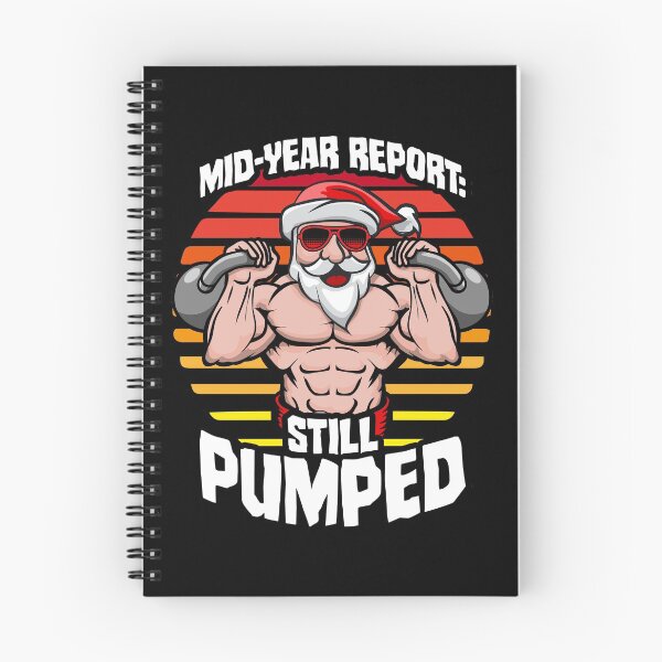 Item preview, Mid-Year Report Still Pumped Santa Kettlebell Gym Workout designed and sold by GrandeDuc.