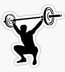 Weightlifting sports Sticker