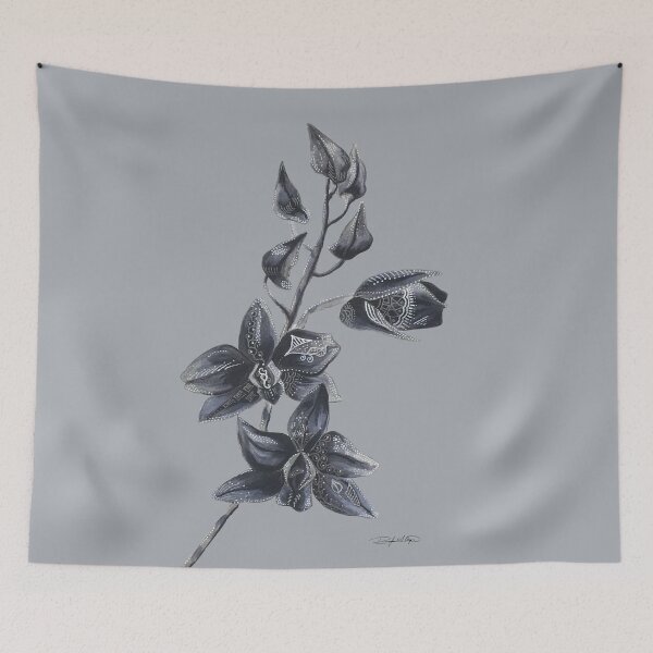 Item preview, Black Batik Orchid designed and sold by batikandesigns.