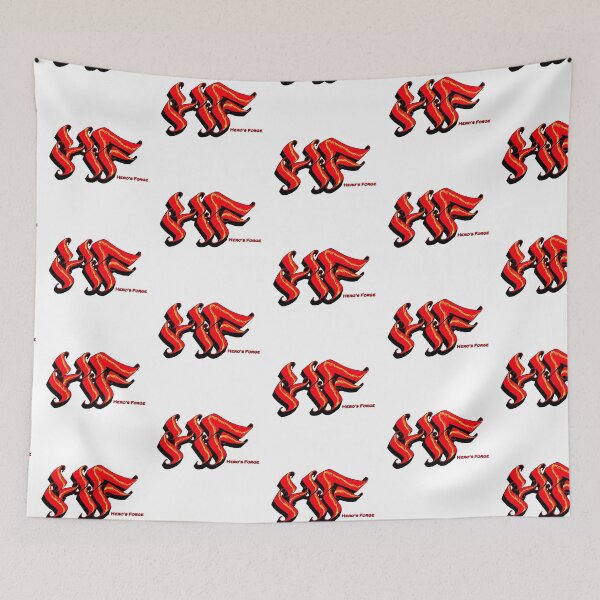 Item preview, HF old logo graffiti (Red) designed and sold by Hallowed-Forge.