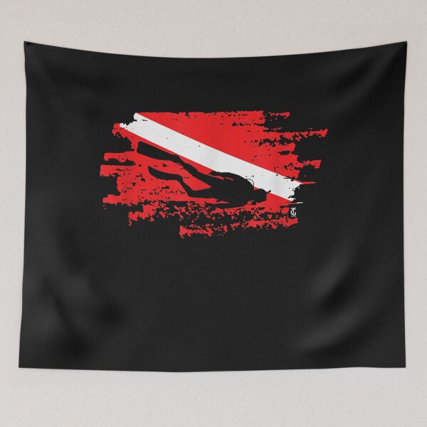 Item preview, Scuba Diving Diver Down Flag Awesome Marine Diver Dive gift designed and sold by Liefke12441.