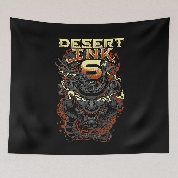 Item preview, Dragon devil desert ink illustration designed and sold by Sovik Goswami.