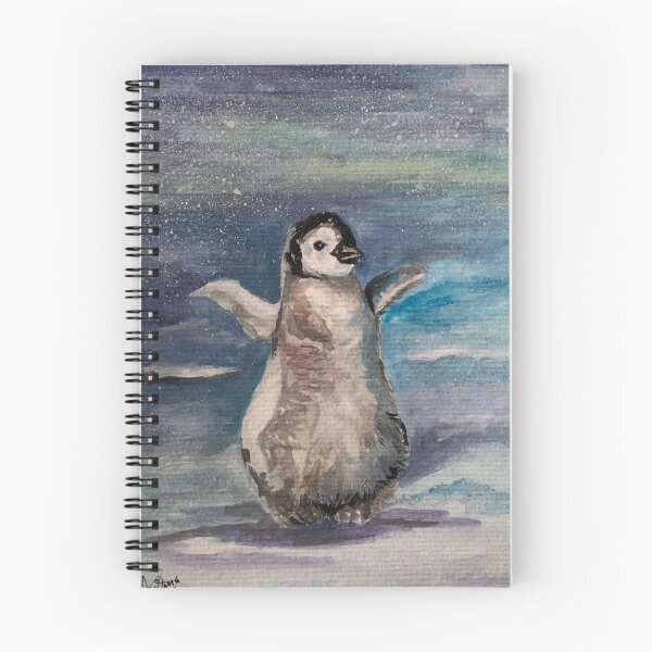 Item preview, Penguin in the snow designed and sold by AnjuPaintings.