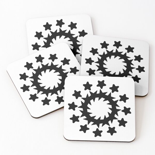 Item preview, Simple black star circle pattern designed and sold by Color-Lab.