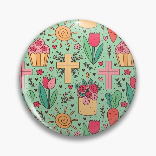 Item preview, Happy Easter Holiday Doodle Seamless Pattern designed and sold by Peekonet.