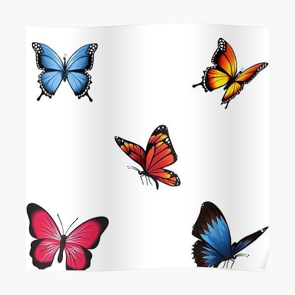 Cute Butterfly Pattern- Lovely Poster