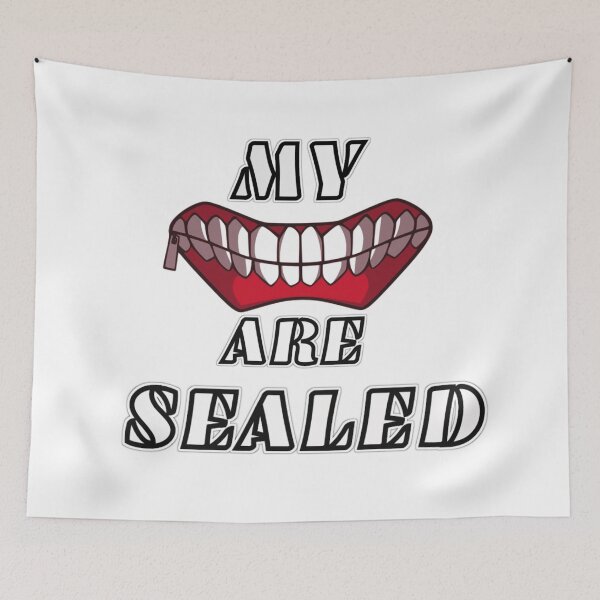 Item preview, My lips are sealed - White designed and sold by Colandia.