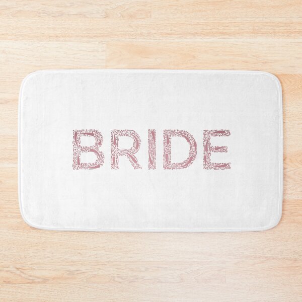 Item preview, Bride beautiful typography in metallic rustic pink | For bride to be |Outfit for bride | Wedding day stuff designed and sold by Violet Treasures.