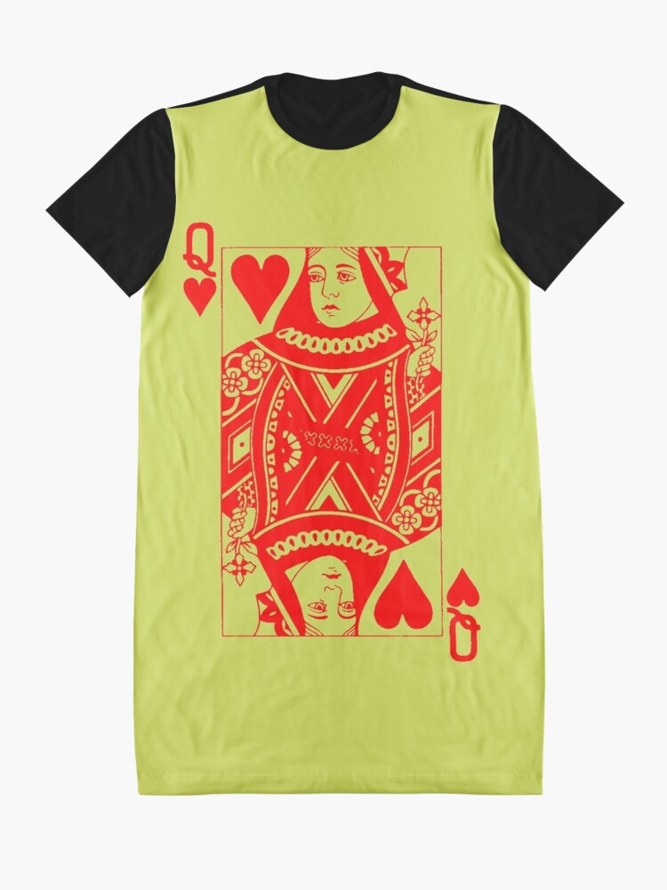 queen of hearts t shirt dress