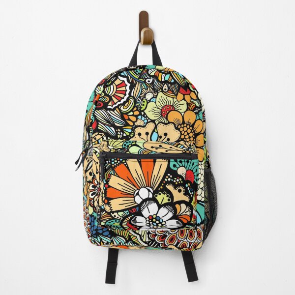 Item preview, Colourful flower pattern designed and sold by Hoetoons.
