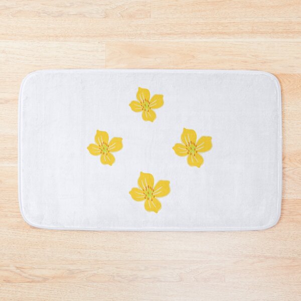 Item preview, yellow sampaguita flowers pack on light off white background designed and sold by Amalzaki.