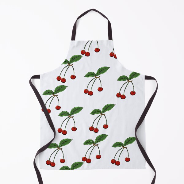 Item preview, cute beautiful red cherries pattern on off white background designed and sold by Amalzaki.
