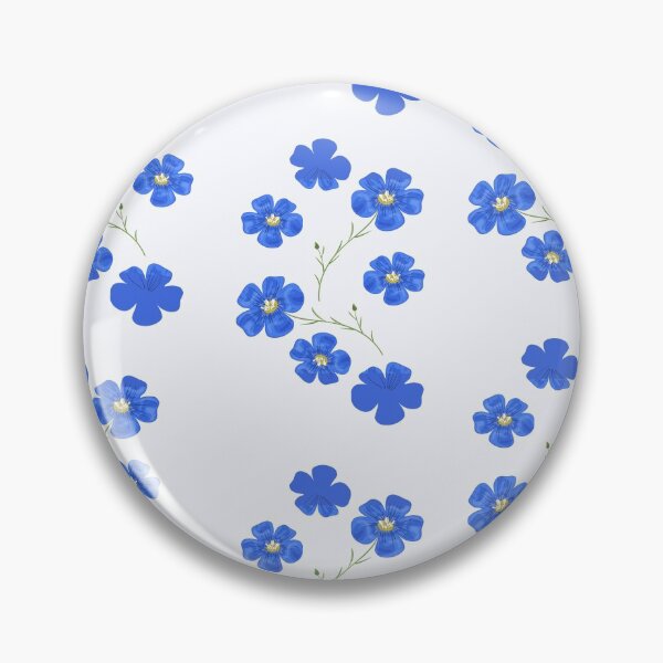 Item preview,  Blue watercolor flowers pack- beautiful flowers on off white background designed and sold by Amalzaki.